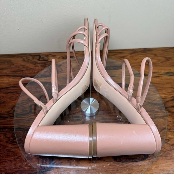 NINE WEST Strappy Open Toe Heel Sandals Platform Block Heels Size 13 - Picture 12 of 15